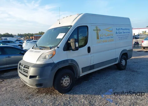 2014 Ram Promaster 2500 High Roof из США, поврежденный, VIN 3C6TRVCG7EE107268